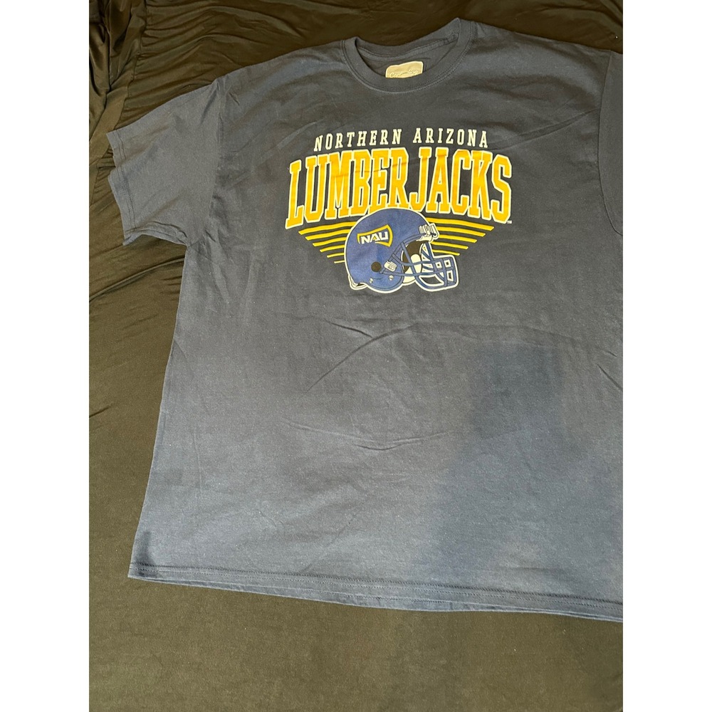 Captivating Northern Arizona Lumberjacks NAU Football T-Shirt Mens XL Navy Blue